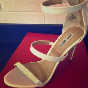 Steve Madden white heels